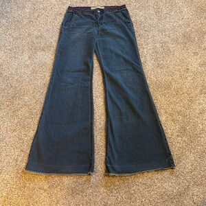 Vintage Y2K Express LOW RISE Wide Leg Precision Jeans- In Size 7/8